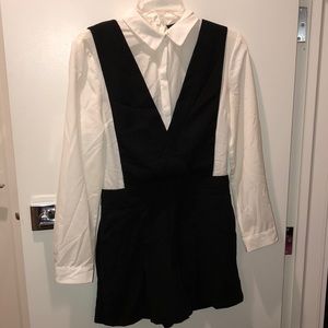 Topshop tuxedo short set  jumper